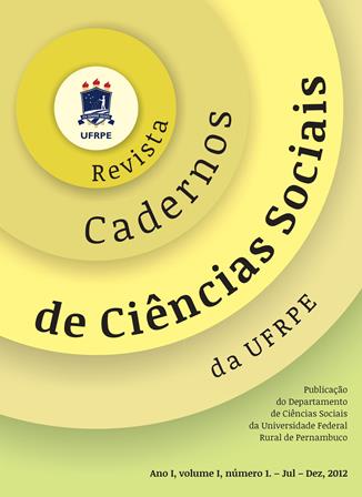 					View Vol. 1 No. 1 (2012): Revista Cadernos de Ciências Sociais da UFRPE
				
